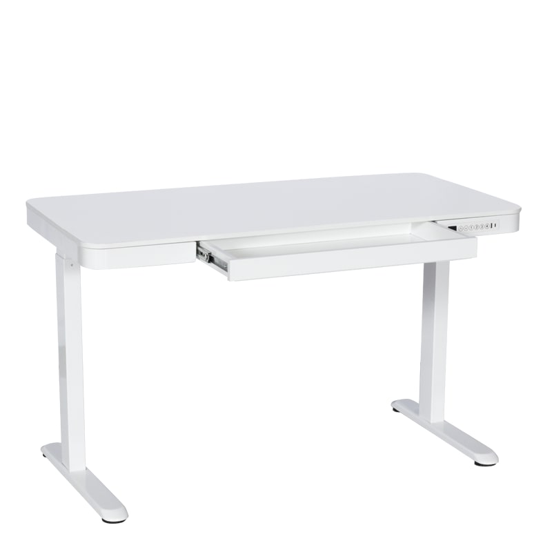 CR-118 E 140/60 Carmen Ергономично бюро с електрическо регулиране на височината бял